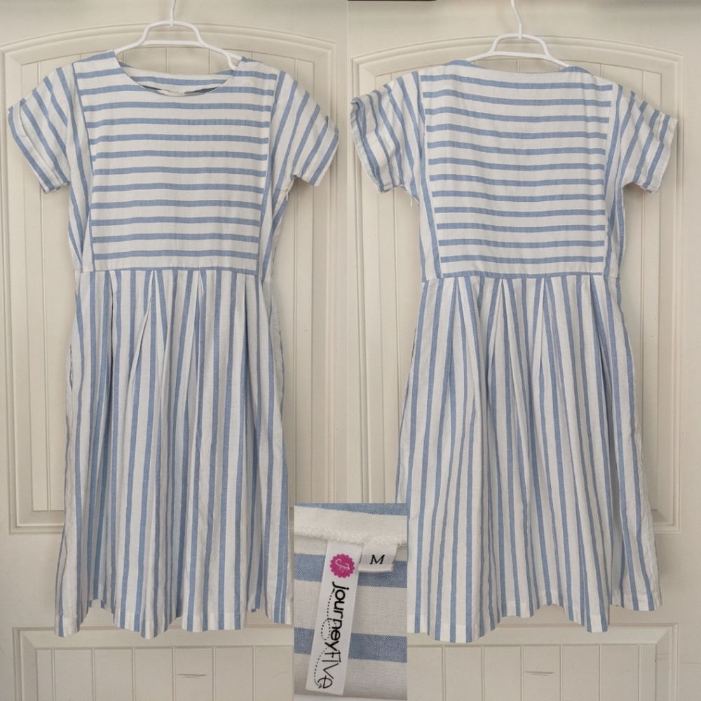 Journey Five- Blue & White Chambray Dress